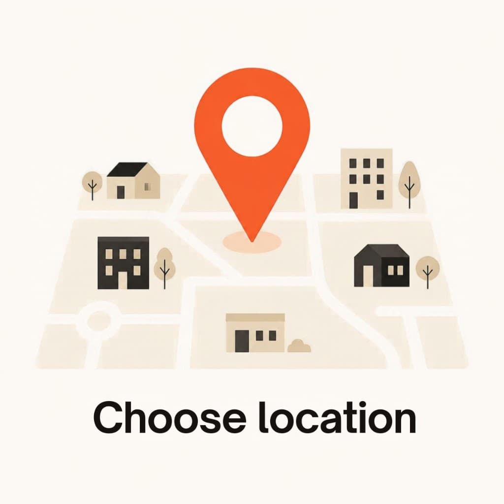Setting a delivery location pin in the Velaphi Go app